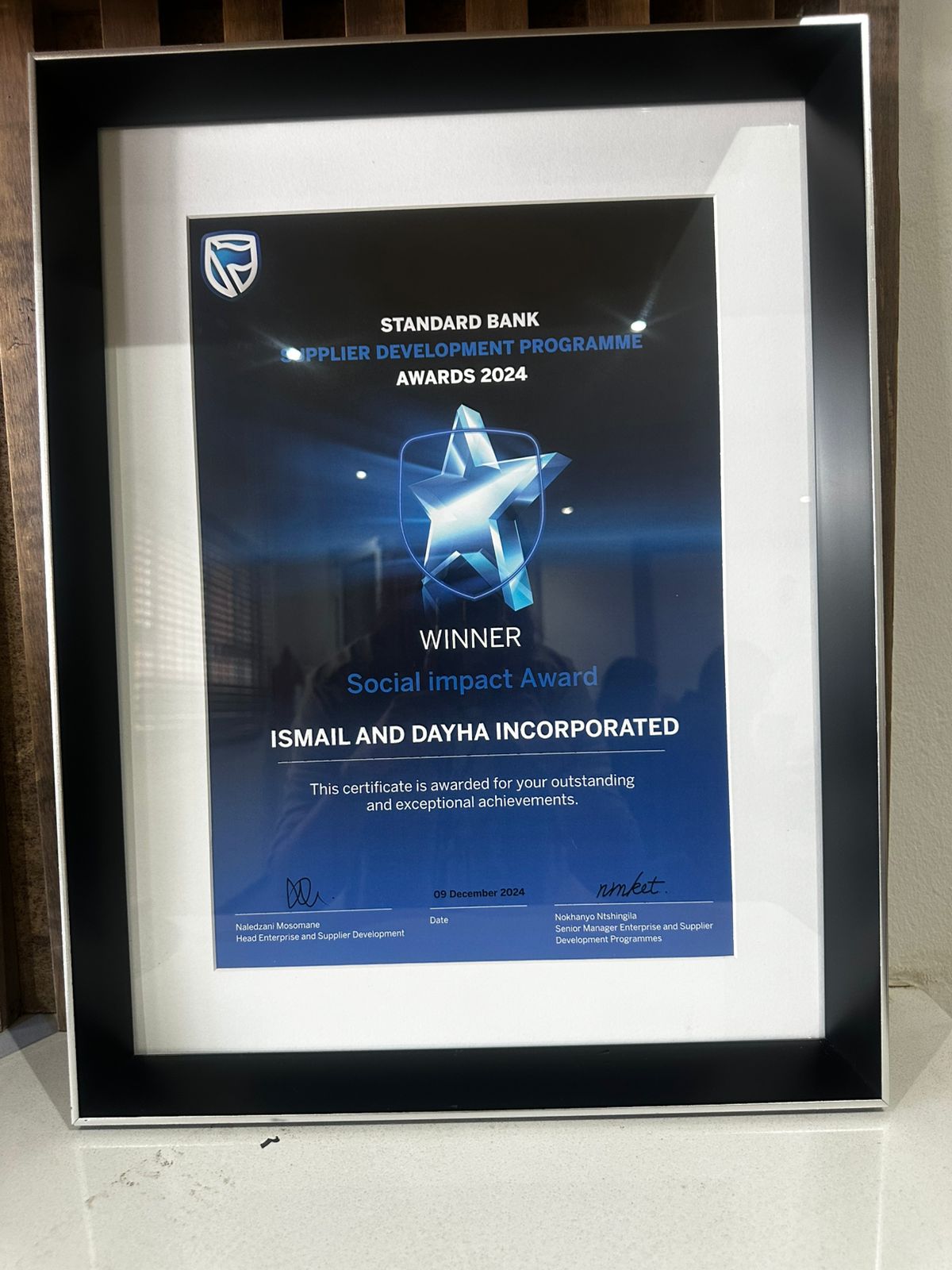 Standard Bank Social Impact Trophy